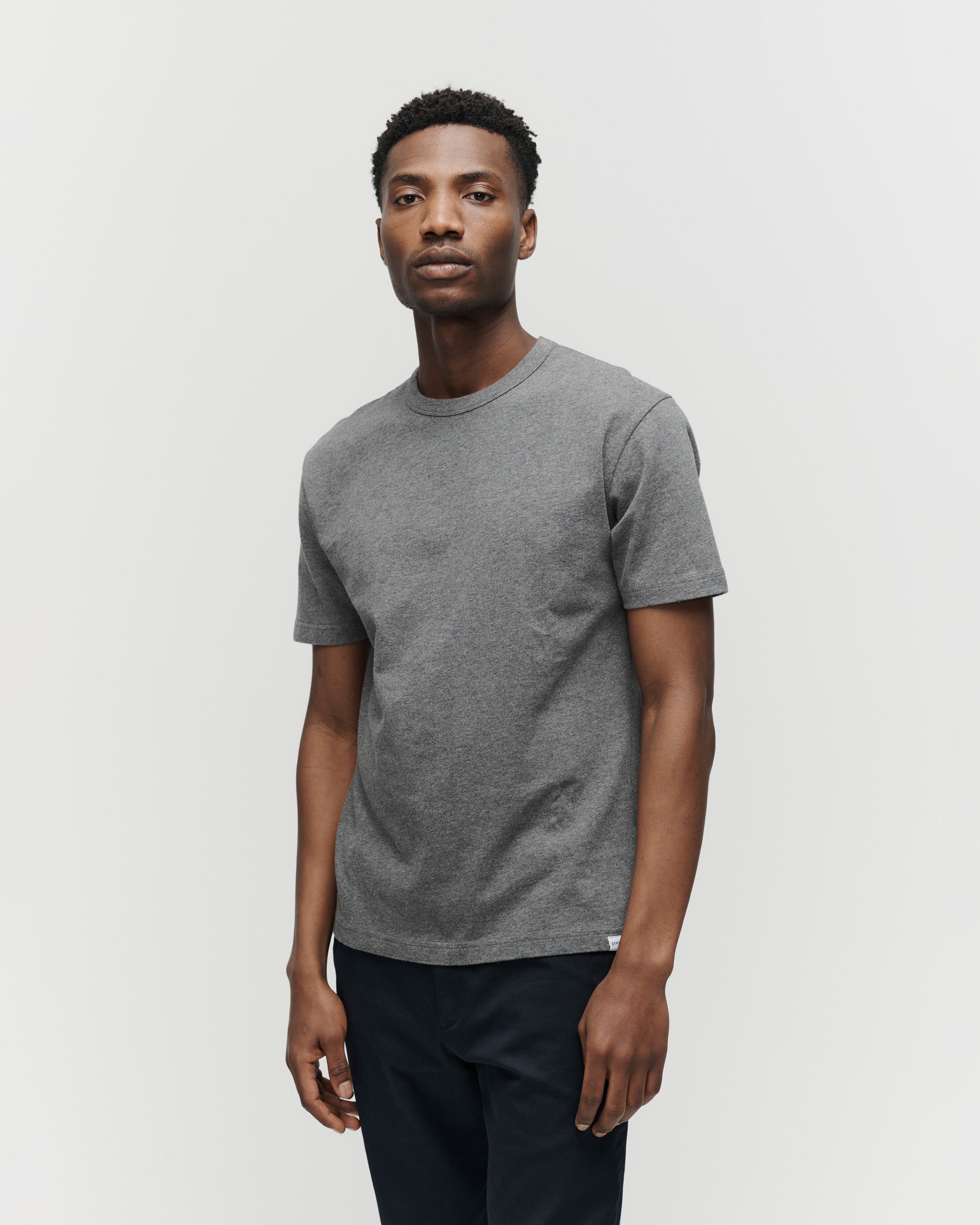 Heavyweight Dark Grey T-Shirt for Men | 235GSM Cotton