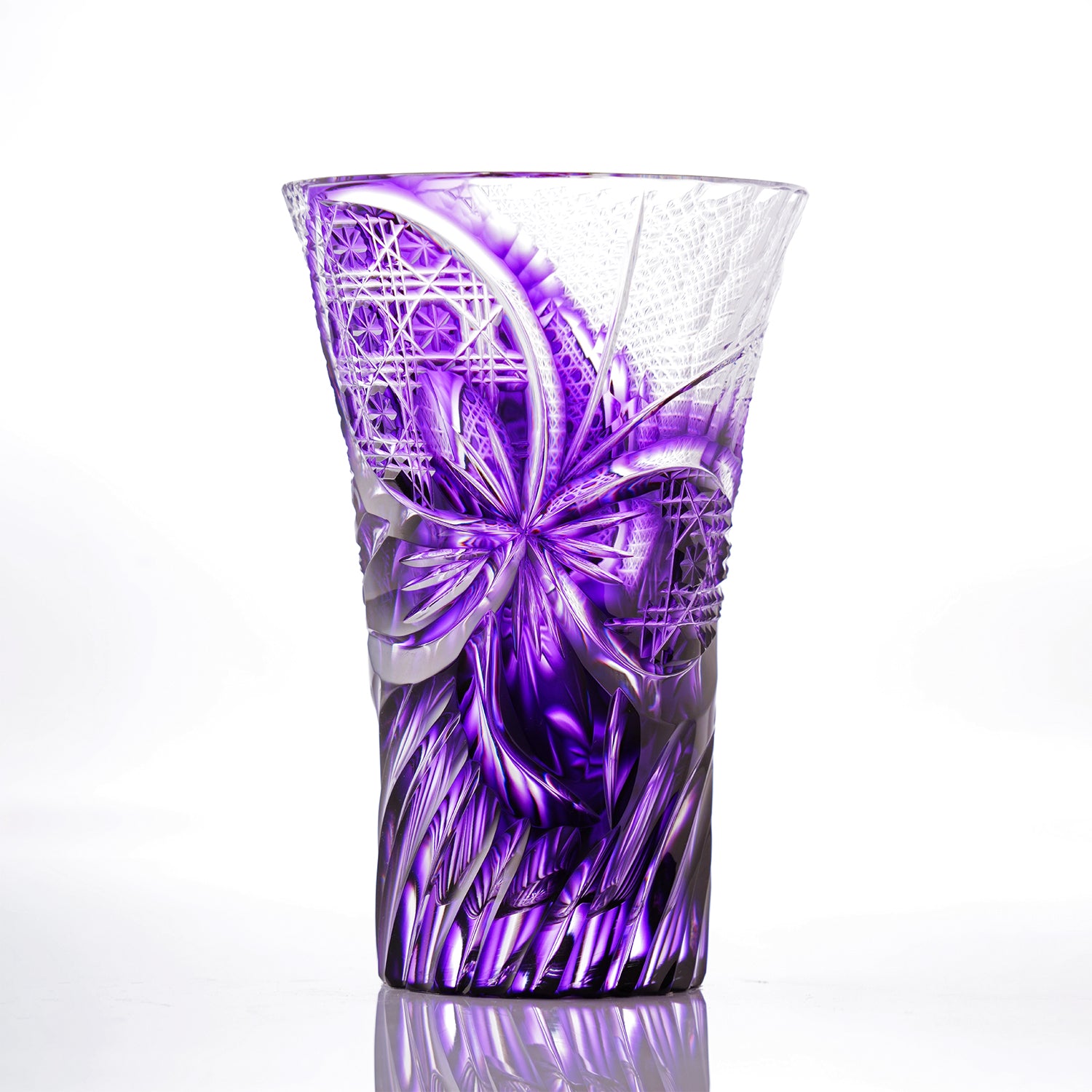 島津薩摩切子】40周年天開花瓶 – ㈱島津興業 島津薩摩切子