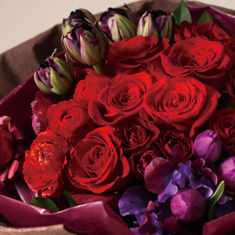 プレミアムセレクション ブーケ レッド【東京都23区限定】 | 花