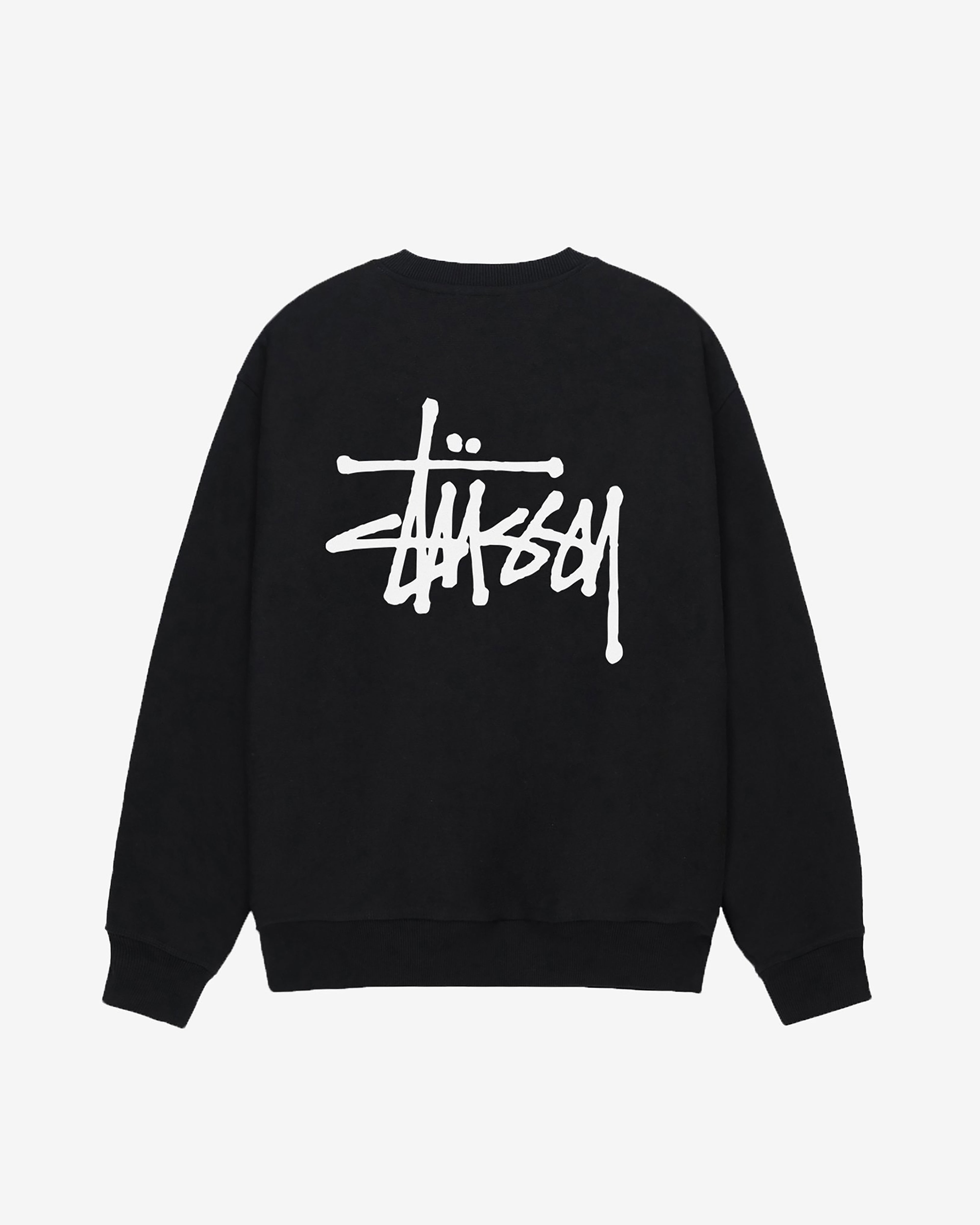 Stussy: Men's Basic Stussy Crew (Black) | DSMNY E-SHOP