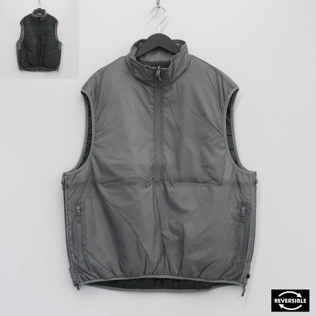 TECH REVERSIBLE PULLOVER PUFF VEST #GRAY [BJ-23023W]_DAIWA PIER39