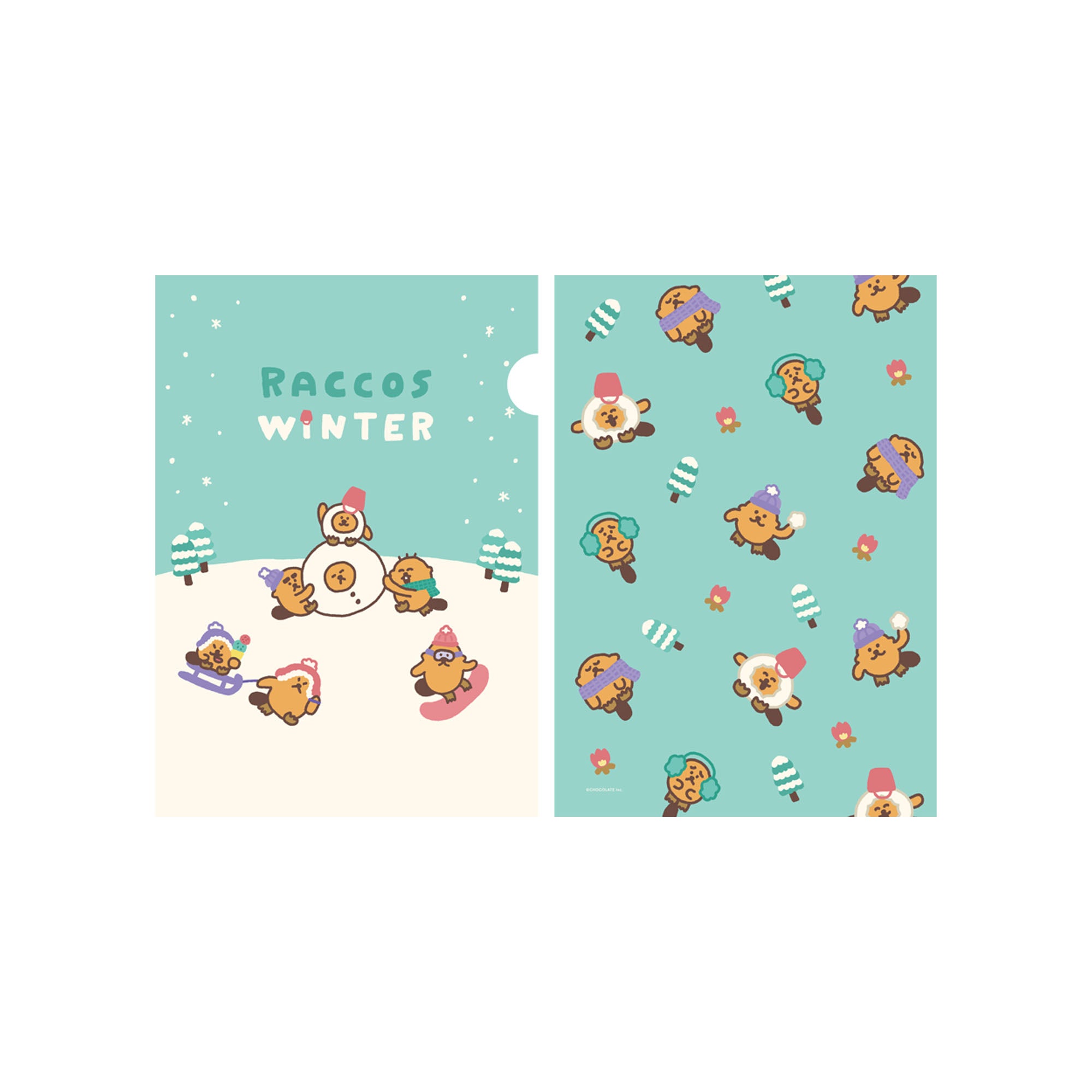 クリアファイル（winter） – CHOCOLATE CHARACTER LABEL ONLINE STORE