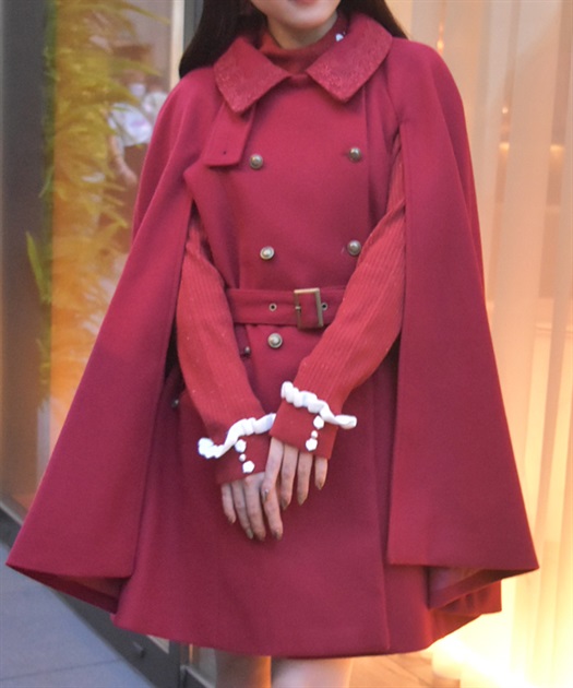 ダブルボタンケープコート | axes femme online shop