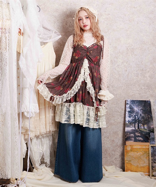 ブーケレースキャミチュニック | axes femme online shop