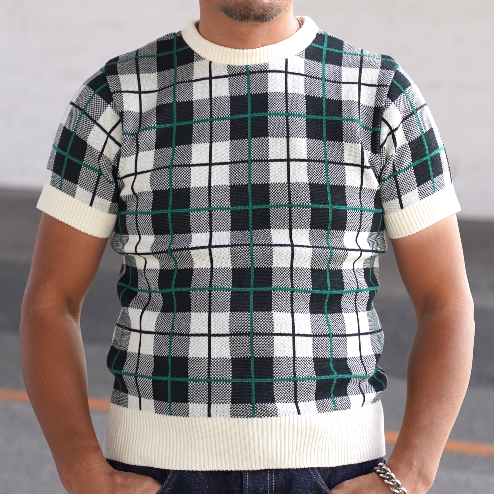 1940s Summer Knit / Check Pattern｜商品ページ – The GROOVIN HIGH