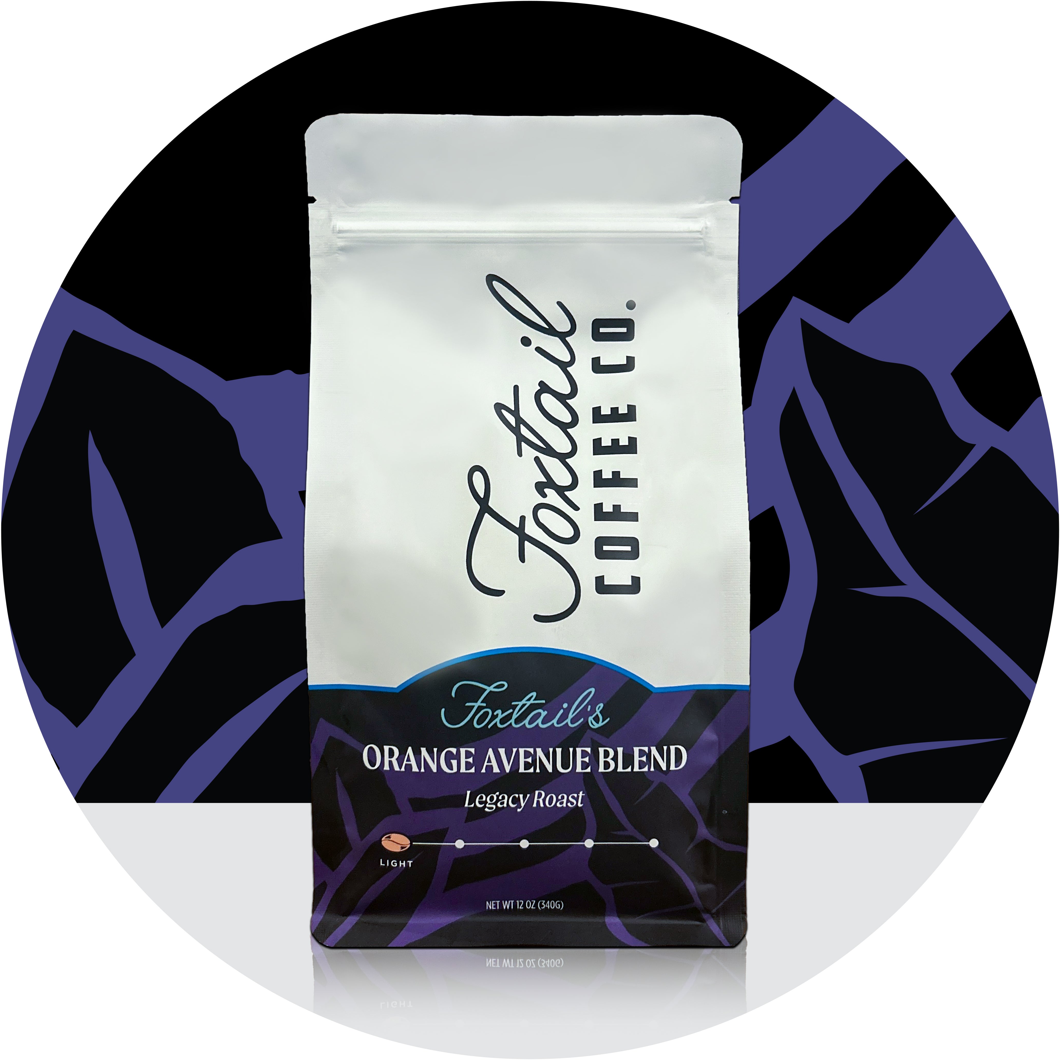 Fresh Roasted Coffee Orange Ave Blend Beans by Foxtail Coffee Co.