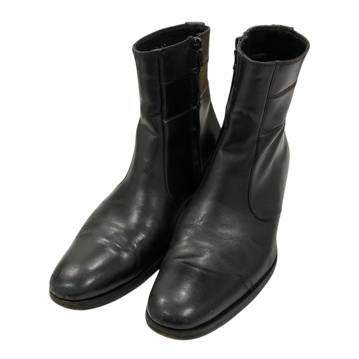 Dior Homme(ディオールオム) エディ期レザーヒールブーツ ブラック