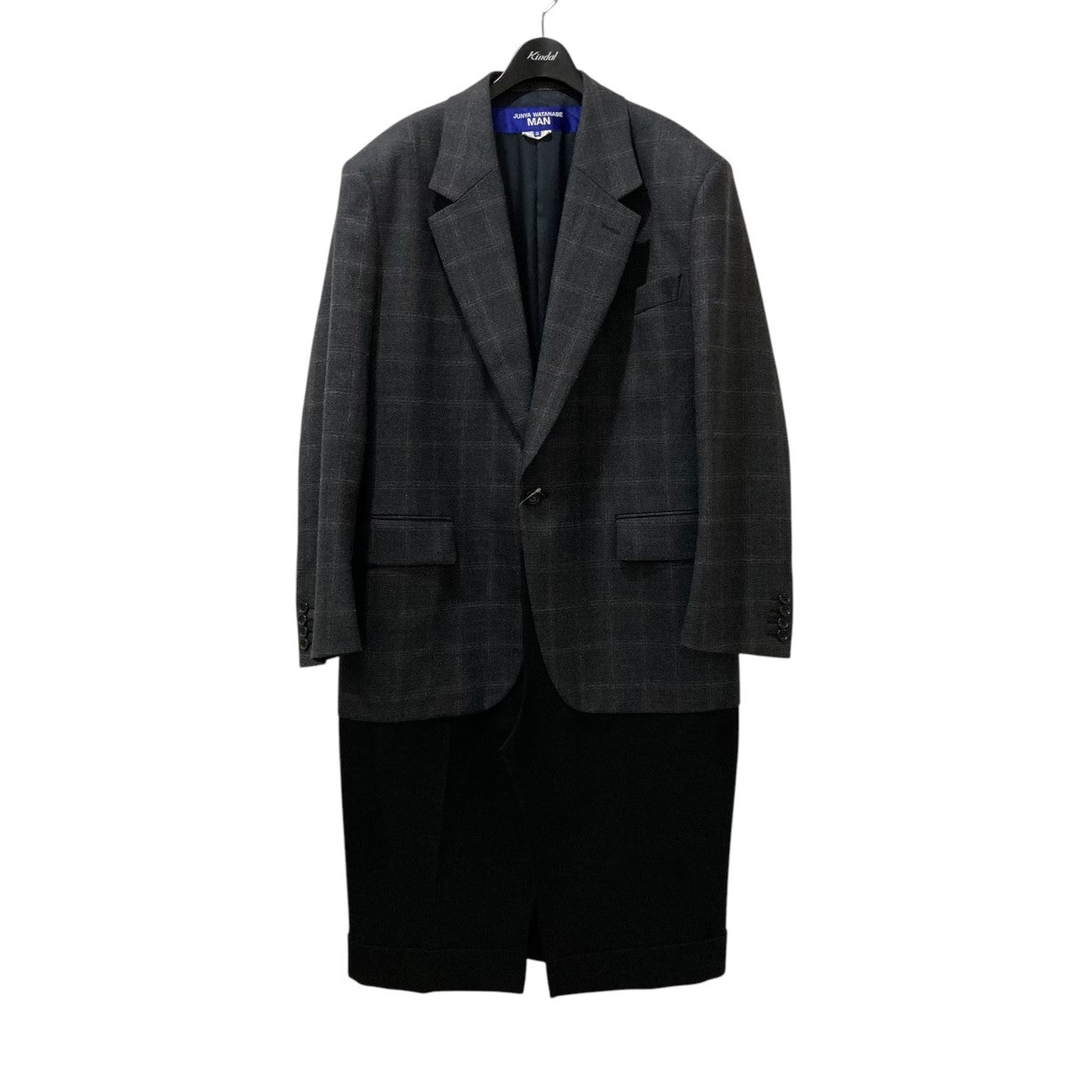 JUNYA WATANABE MAN(ジュンヤワタナベ) Wool Check Coat ドッキング