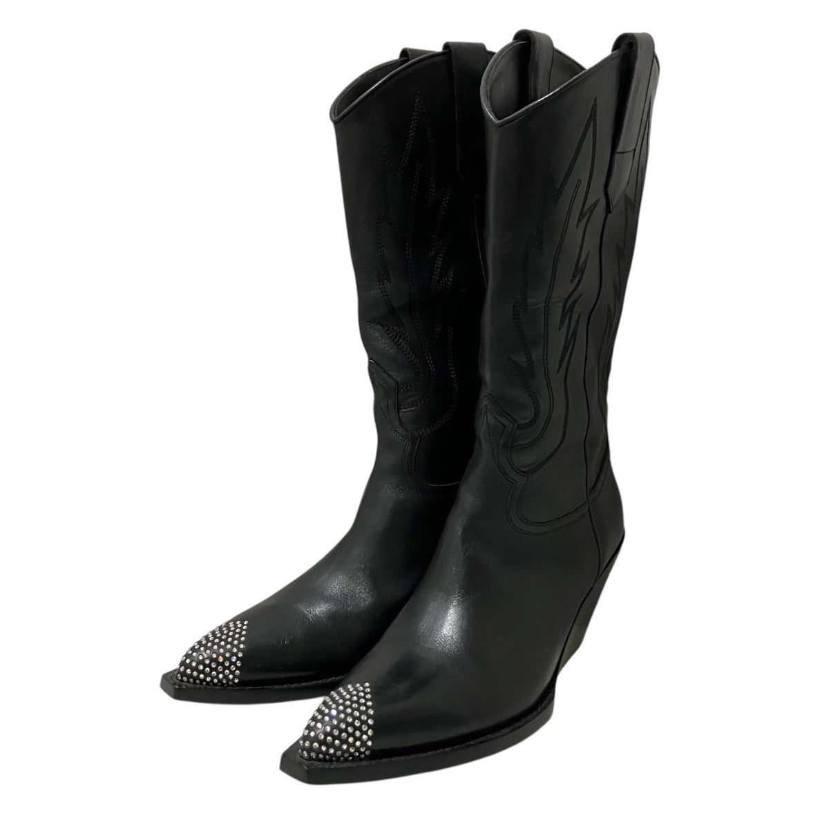 CELINE(セリーヌ) 【MOON HIGH BOOTS】ウエスタンブーツ ブラック