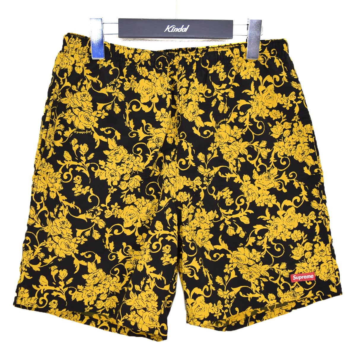 Supreme Nylon Water Short Black Floral スイムショーツ 2020SS