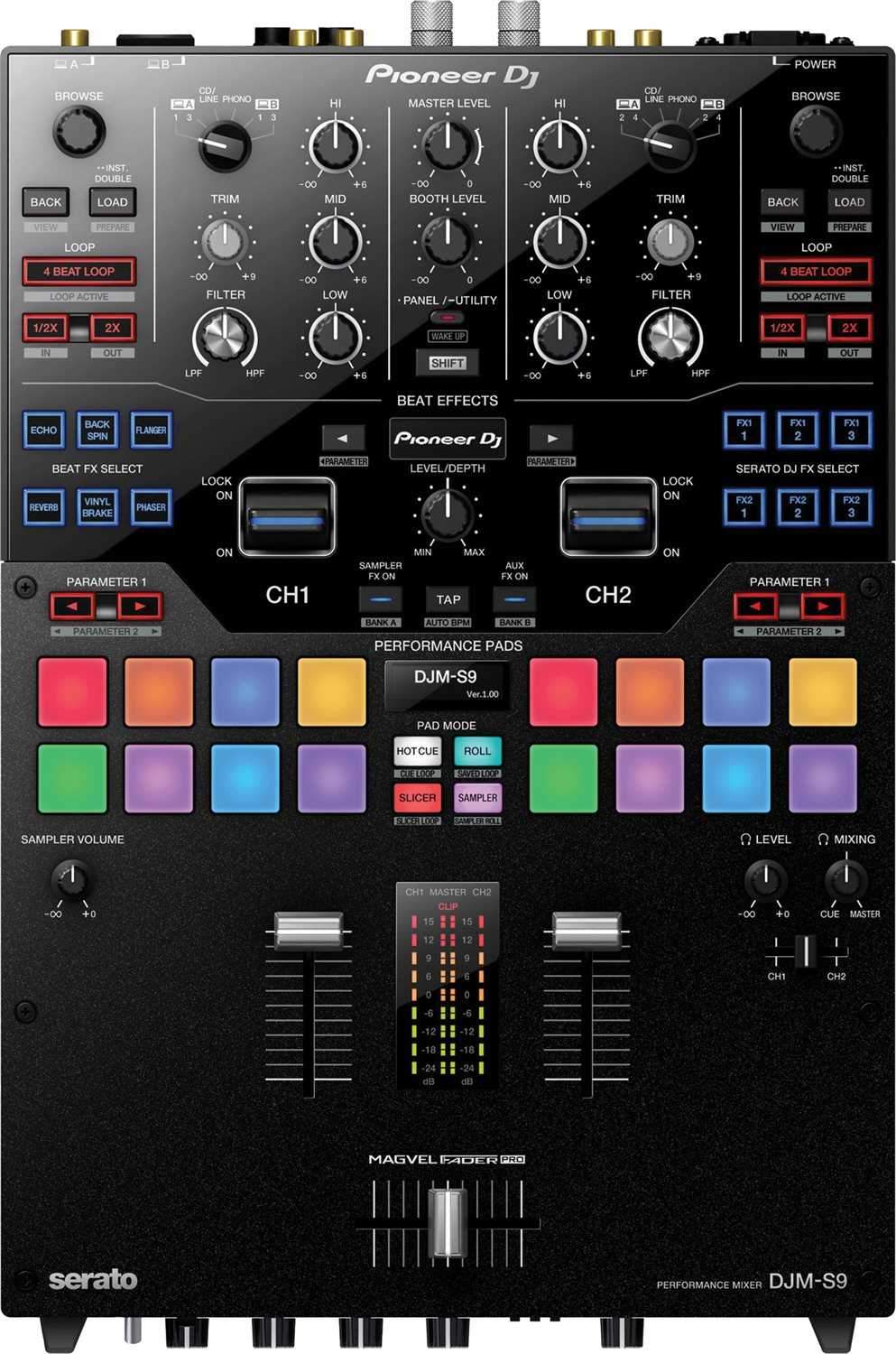 Pioneer DJ DJM-S9 2-Channel DJ Mixer for Serato DJ