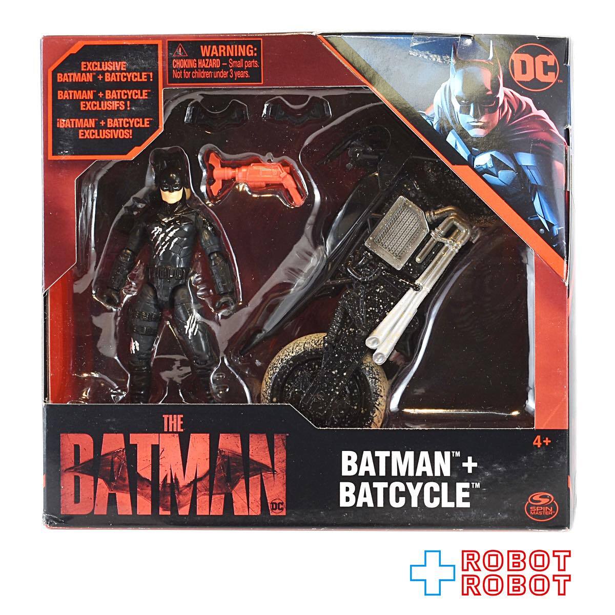 スピンマスター ザ・バットマン バットマン + バットサイクル 4インチ