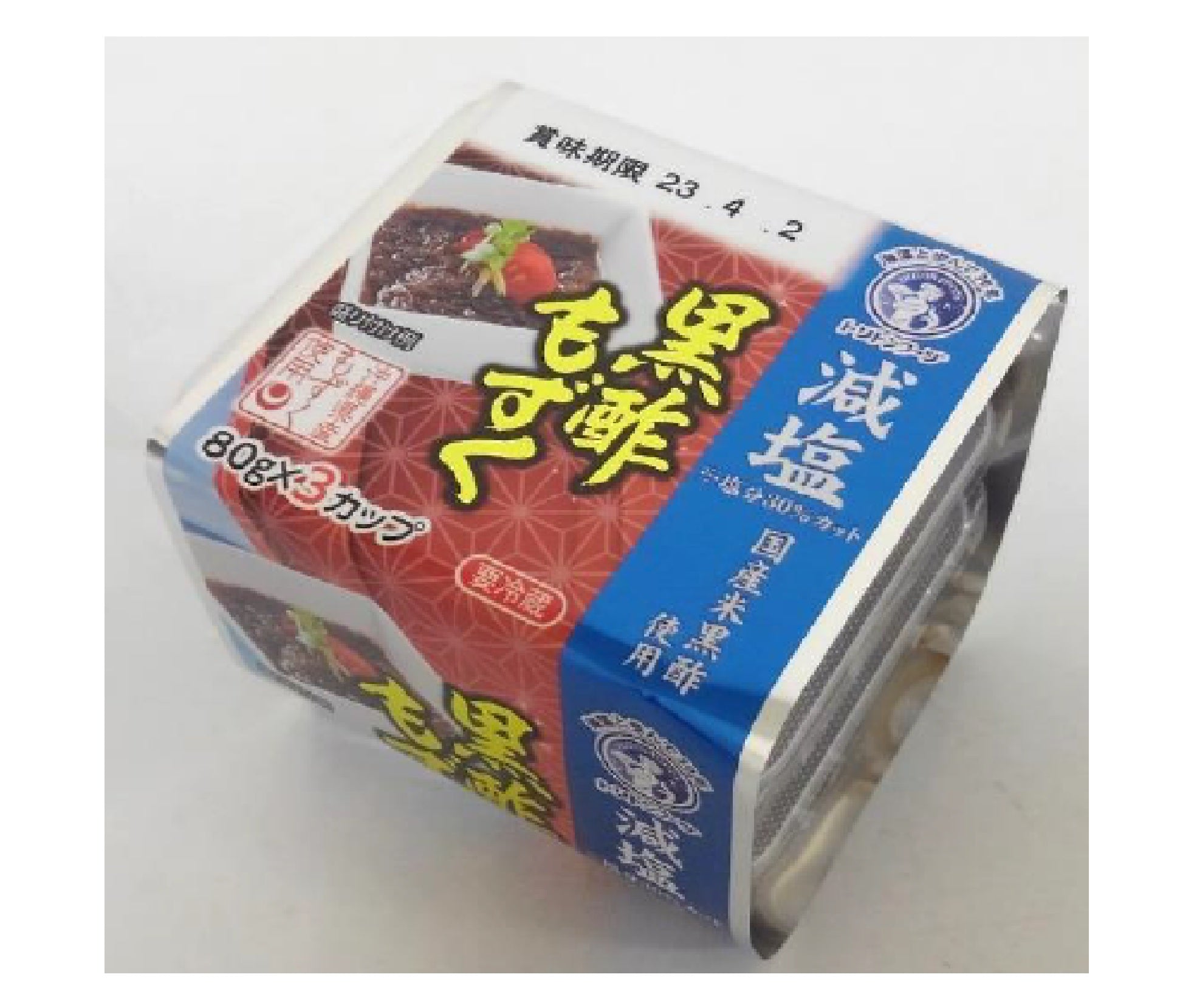 減塩 黒酢もずく 80g×3段×8入｜トリトンフーヅオンラインストア