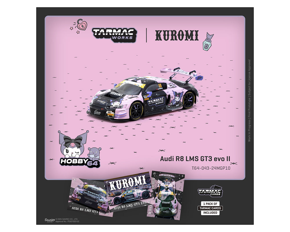 Preorder) Tarmac Works 1:64 Audi R8 LMS GT3 evo II Kuromi – Uno