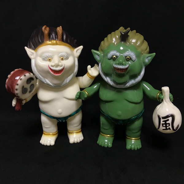 限定品】 ドリームロケット 風神 雷神 ソフビ フィギュア 世界限定19個