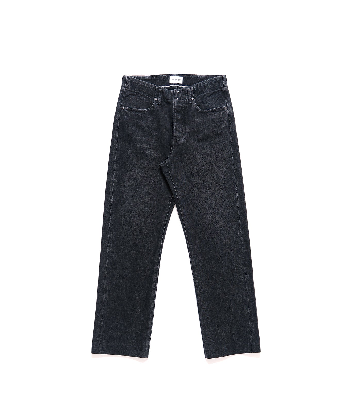 STRAIGHT JEAN TROUSERS - BLACK – TANAKA