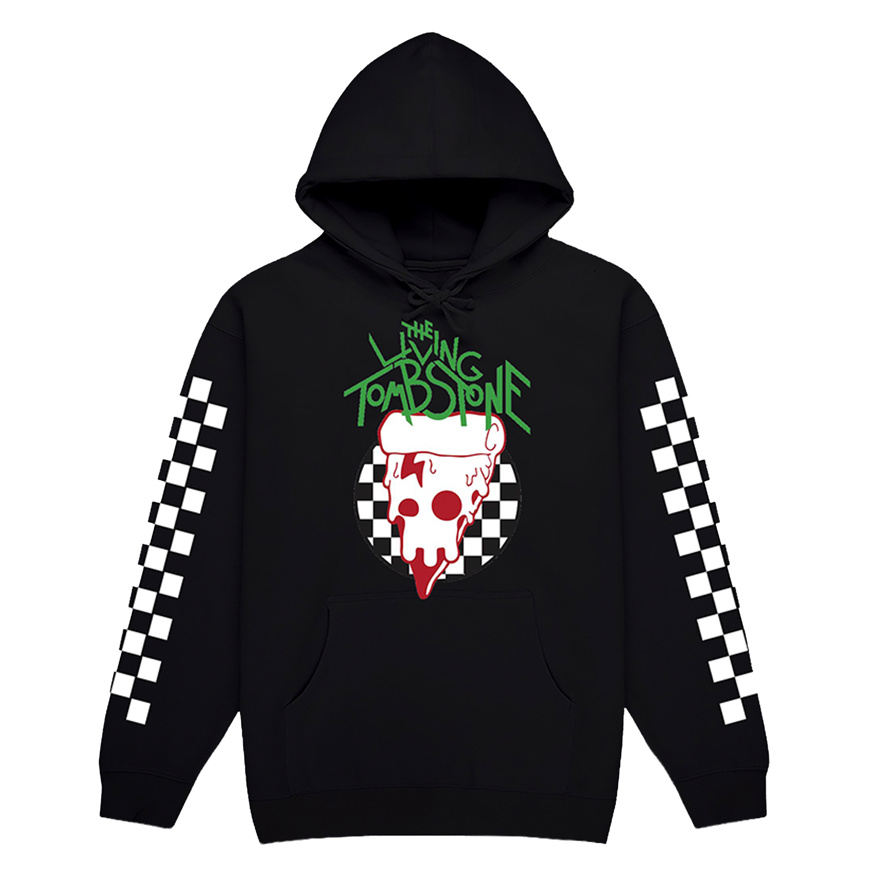 Pizza Logo Black Hoodie (PRE-ORDER) – The Living Tombstone