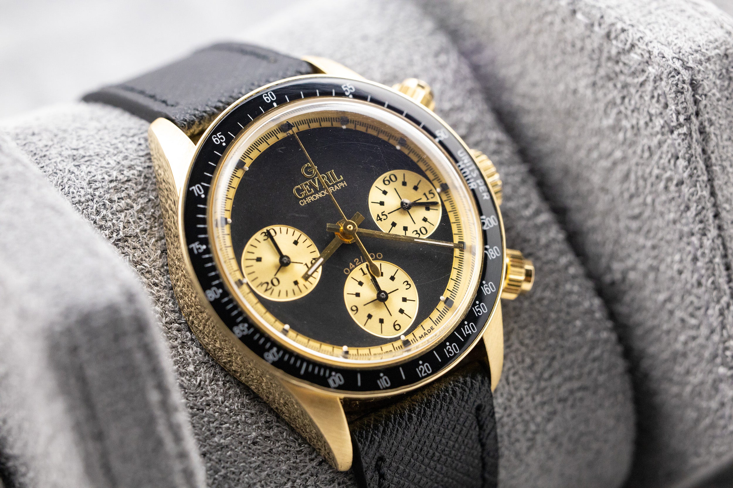 Gevril 18K Tribeca Chronograph “Paul Newman” Full Set, 1 of 100