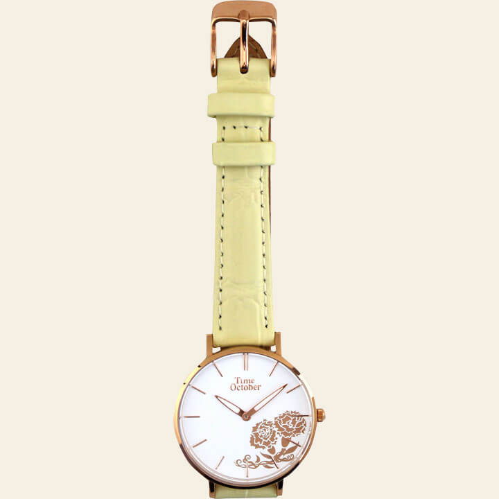 女性らしいかわいいデザインに仕上がった加藤時計店オリジナルウォッチ