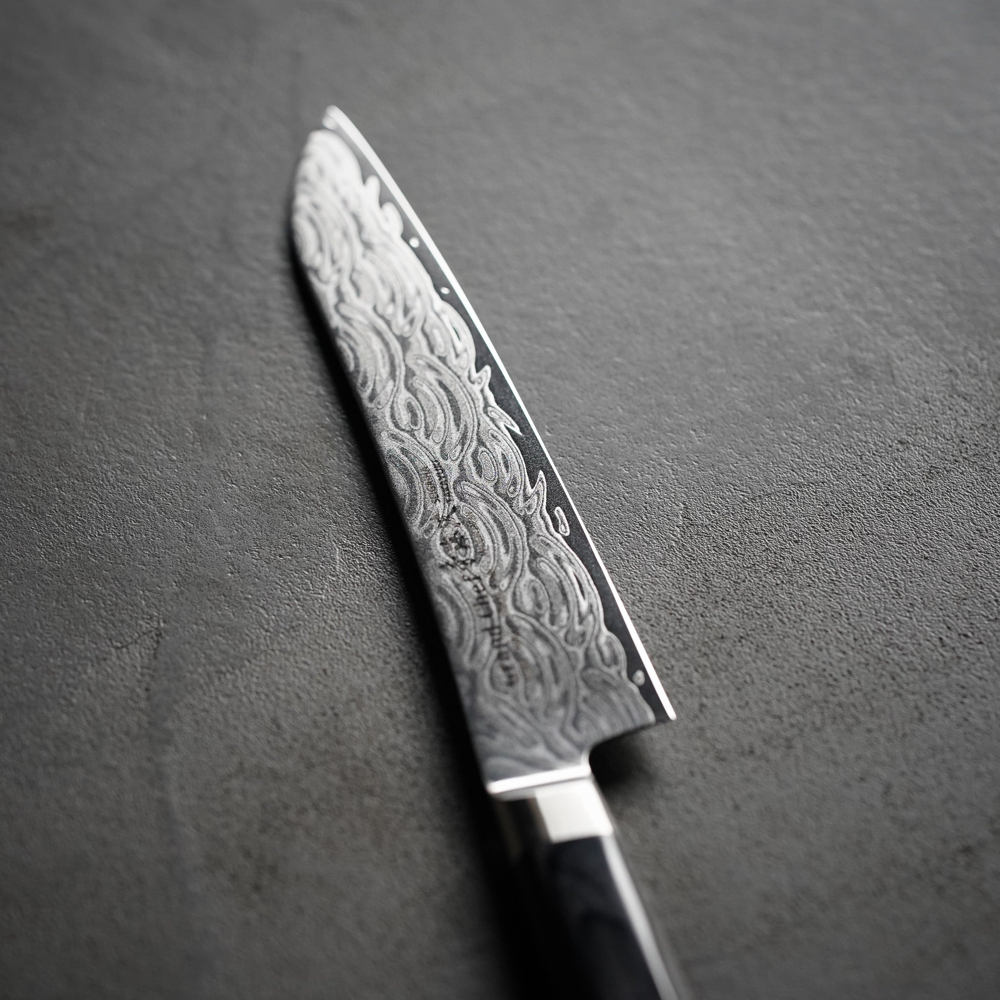 三徳包丁 180mm ダマスカス模様 グランドシェフ青海波 | 堺孝行 日本製