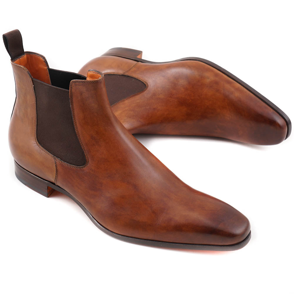 Santoni Chelsea Boots in Antique Brown – Top Shelf Apparel