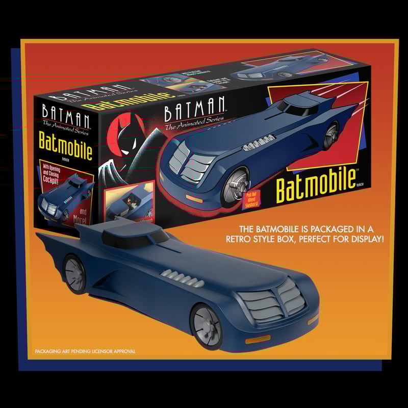 MEZCO TOYZ: 5 Points - Batman: The Animated Series Batmobile – TOY