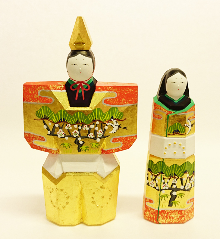 奈良の一刀彫お雛様 雛人形・立雛5号（神泉作） 商品詳細 丹青堂｜書道