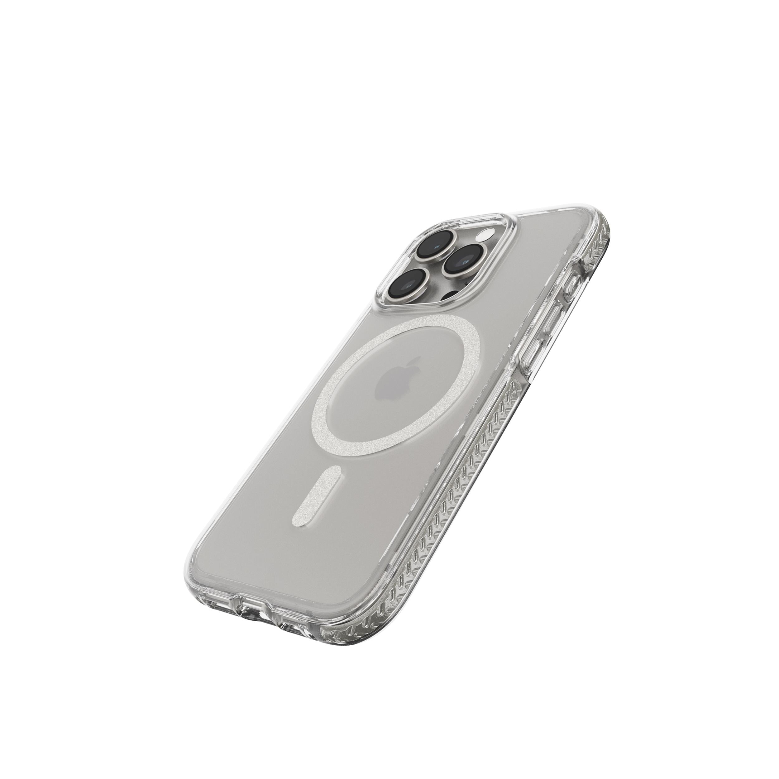 EvoCrystal - Apple iPhone 15 Pro Case MagSafe Compatible - White