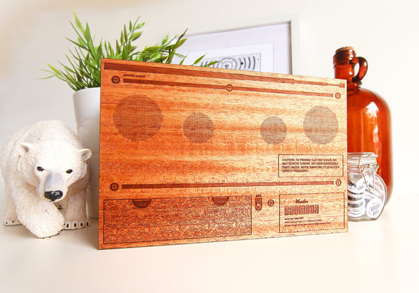 The Original - Wooden Boombox Old School Retro – The Wooden Boombox
