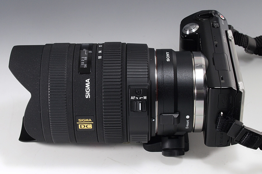 NEX-5 ＋ SIGMA 8-16mm F4.5-5.6 DC HSM レビュー その1（外観チェック