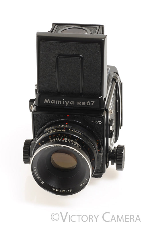 Mamiya RB67 Pro S Camera w/ 127mm f3.8 Lens 120 Back WLVF -Good Seals-