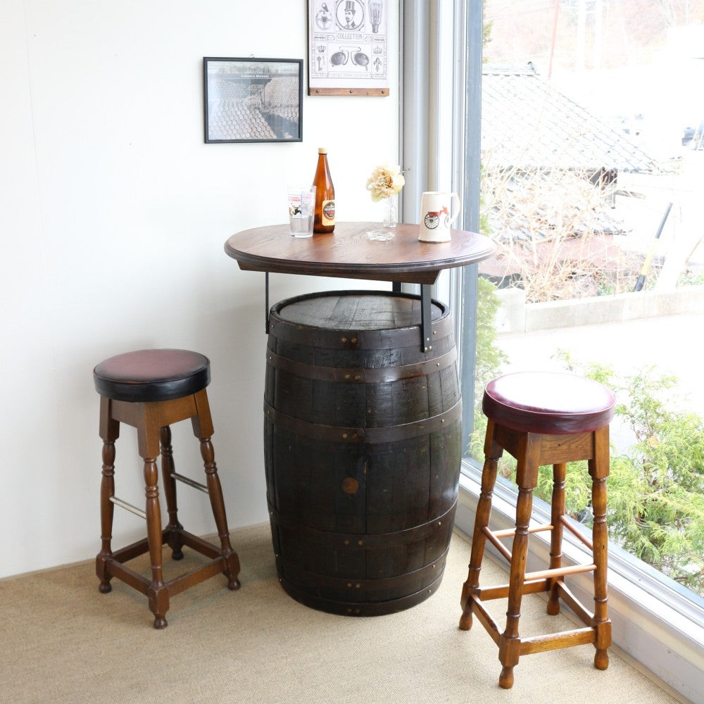 受注生産品】パブの雰囲気を楽しめます♪ オシャレなオーク樽のバー