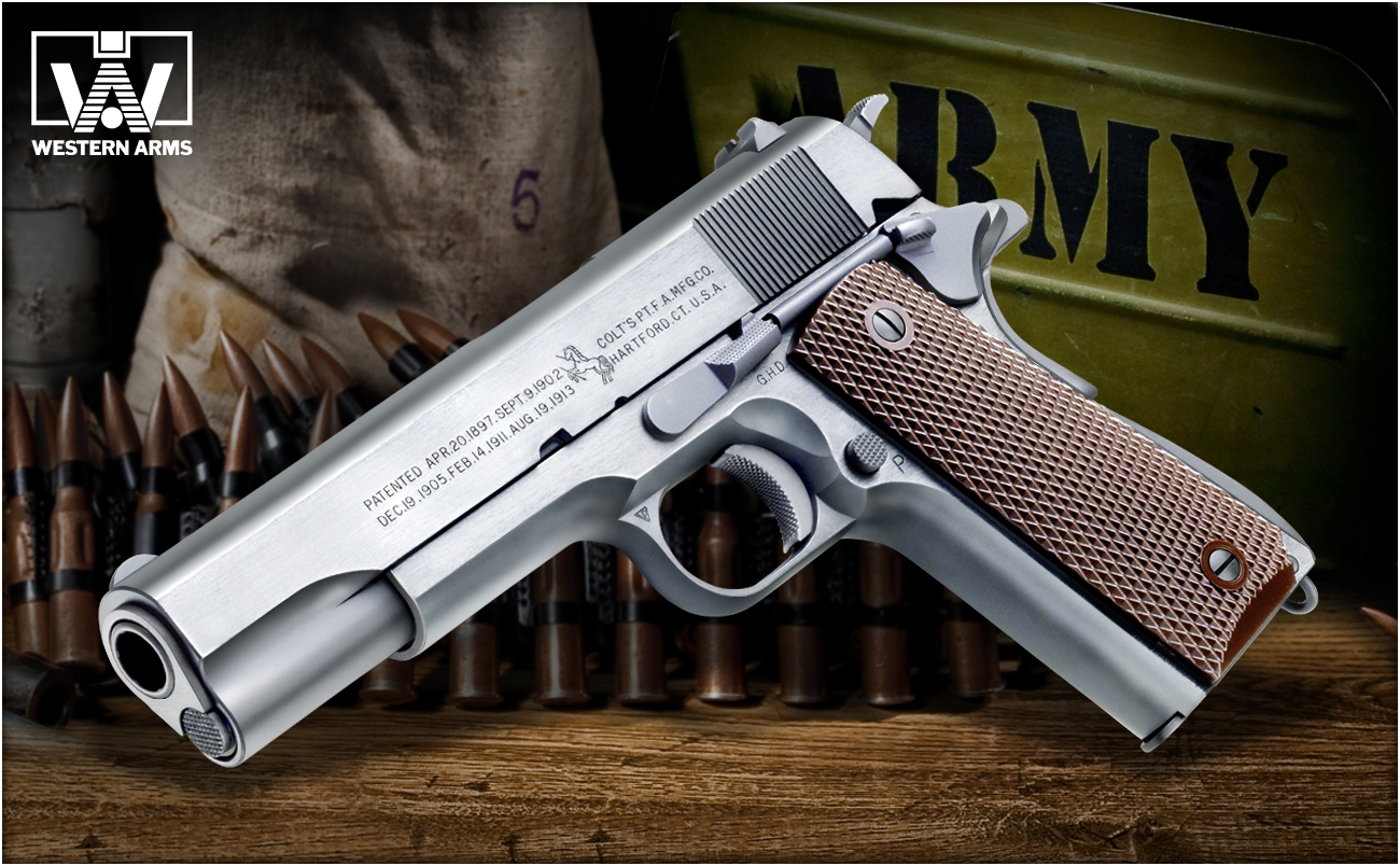 完売】WA【コルト】M1911A1 ミリタリーモデル 【WESTERN ARMS】