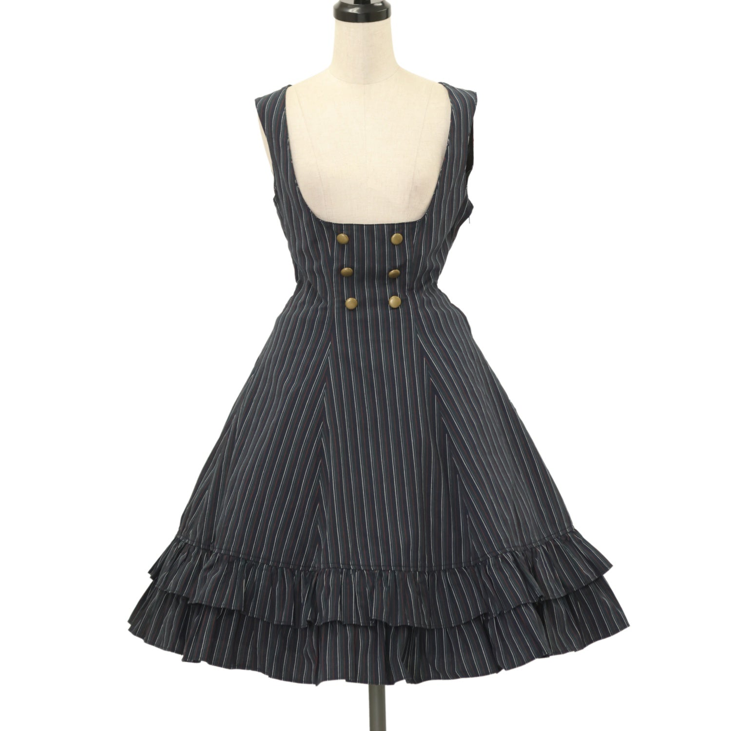 USED】【Mサイズ】レジメンタルコルセットジャンパースカート