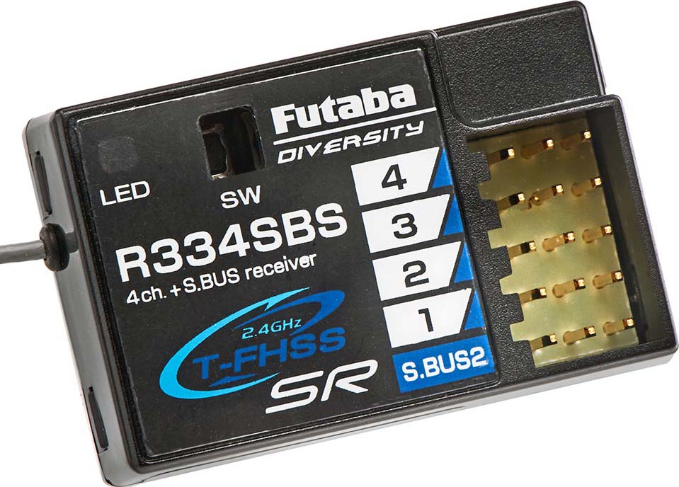 FUTR334SBS - Receiver R334SBS 2.4GHz Rx TFHSS SR Sbus-2 HV By