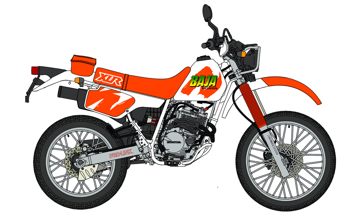 1/12「ホンダ XLR BAJA（MD22）」テストショット公開 | 株式会社 ハセガワ