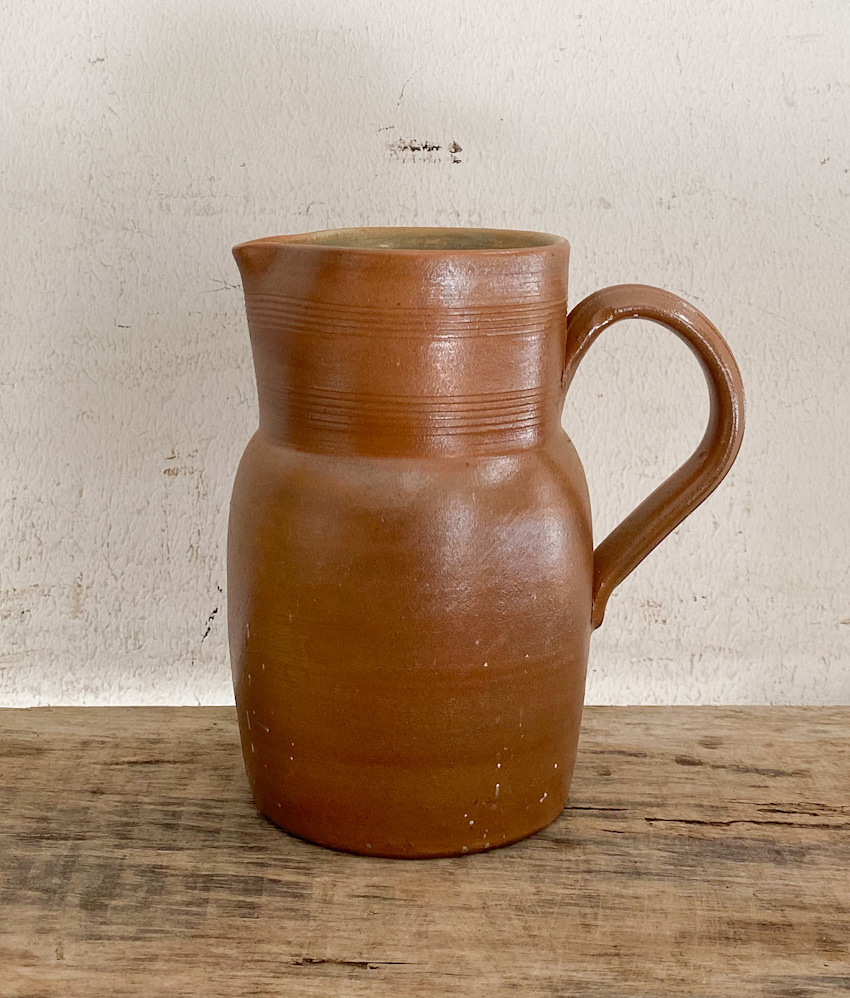 GRES DU BERRY フランスアンティーク陶器ピッチャー3(K-ce 233)<span