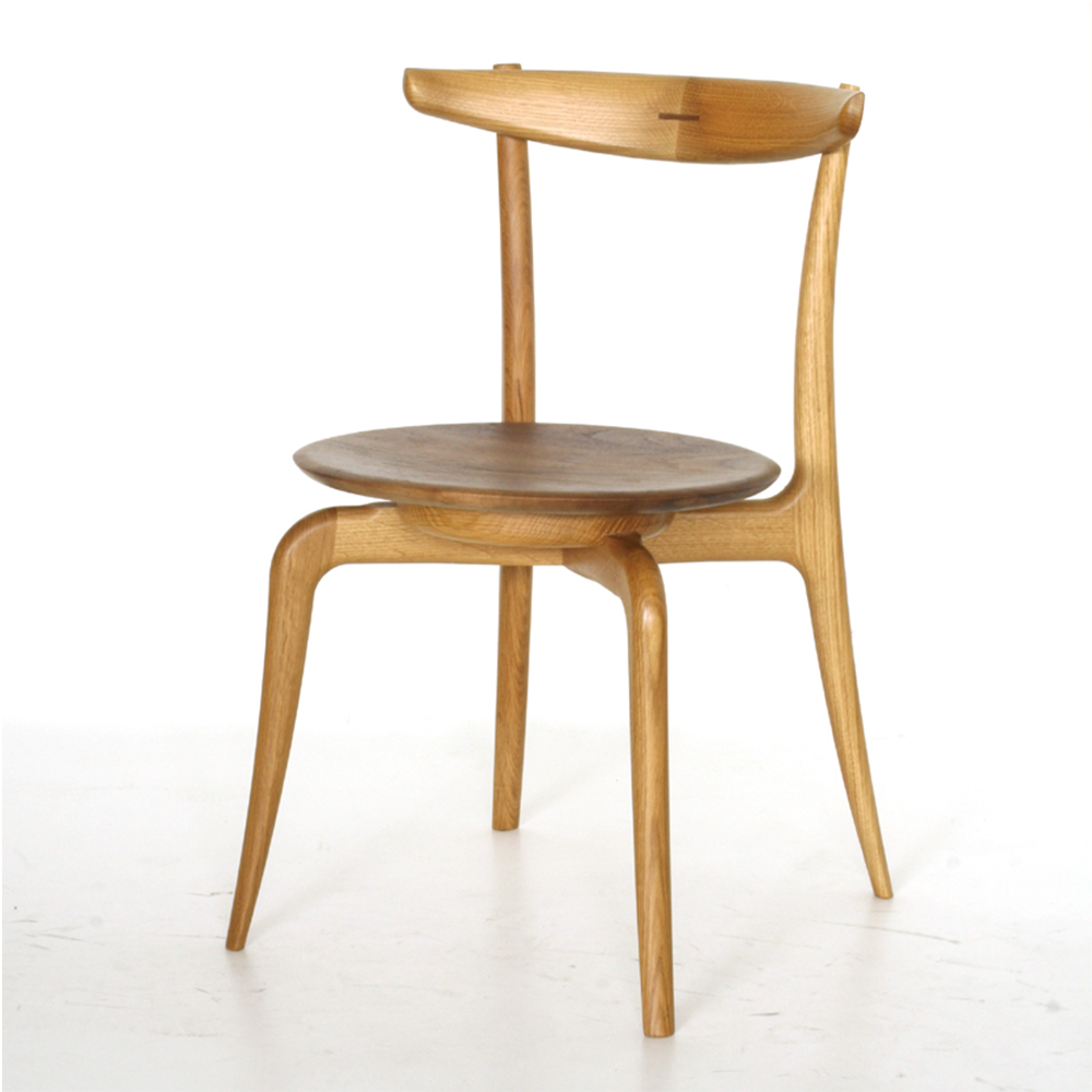 起立木工 ダイニングチェア「OR-02」オーク材/ウォールナット材