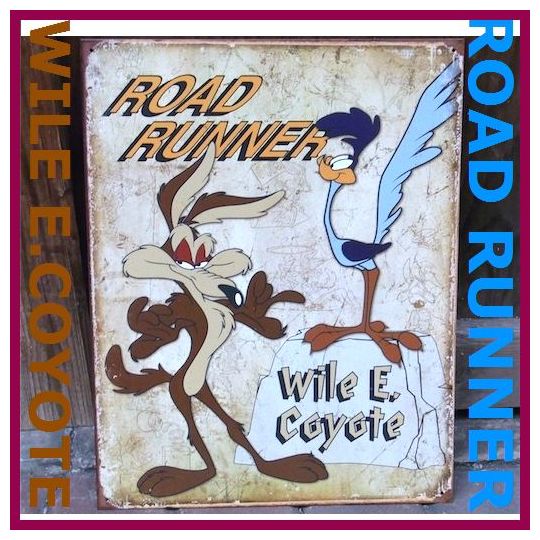 ルーニー・テューンズ】ロードランナー/ワイリーコヨーテ/サイン 商品