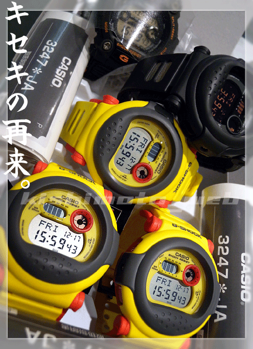 G-001-9JF ジェイソン イエロー復活!! G-SHOCK G-001-2JF マルチカラー