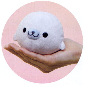 手のりサイズ！】サンエックス まめゴマ「まんまるまめゴマ」 くったり