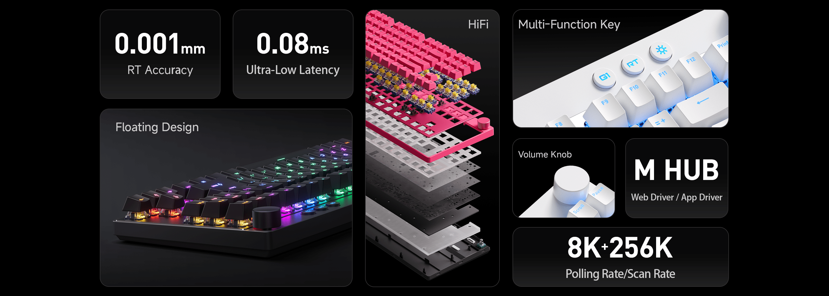 MCHOSE Mix 87 Black ラピッドトリガーキーボード