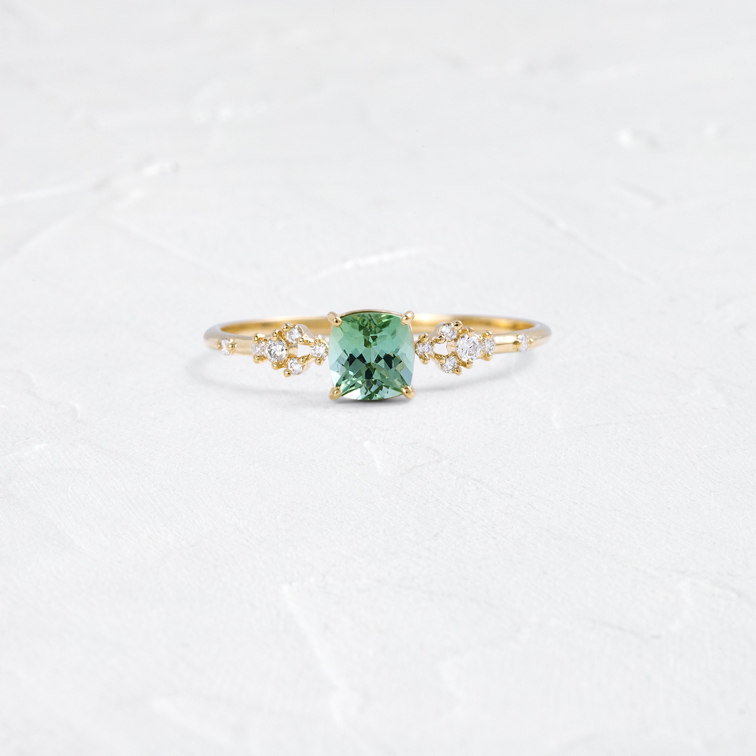 Myriad Ring, 0.54ct. Mint Green Afghanistan Tourmaline | Melanie