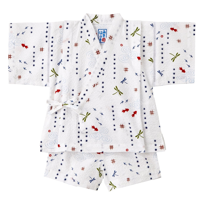 金魚・とんぼ和柄の甚平スーツ – ミキハウスオフィシャルサイト
