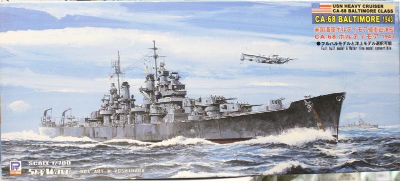 PIT-ROAD 美國海軍巴爾的摩級重巡洋艦CA-68 BALTIMORE 1943 另加附全艦