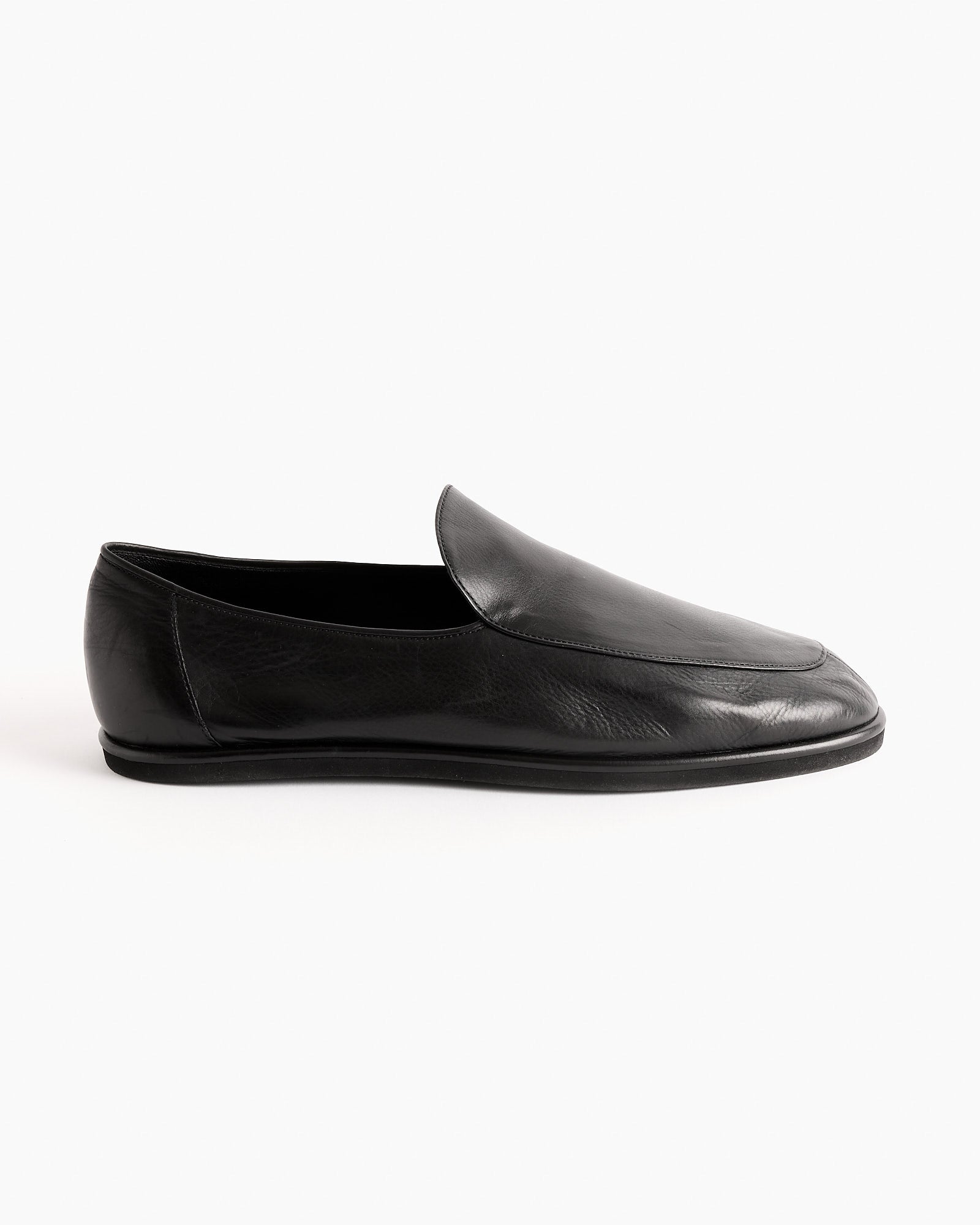 Soft Leather Loafer in Black