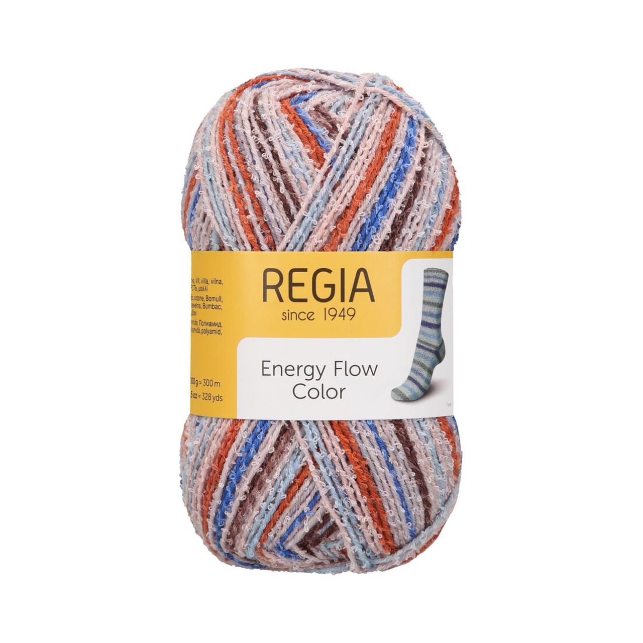 春風のように軽やかに編める靴下糸｜エナジーフロー カラー｜REGIA