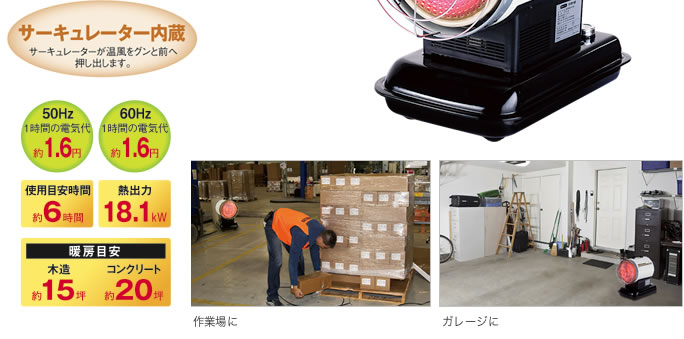 株式会社ナカトミ ｜ 赤外線ヒーター KH5-60/KH6-60