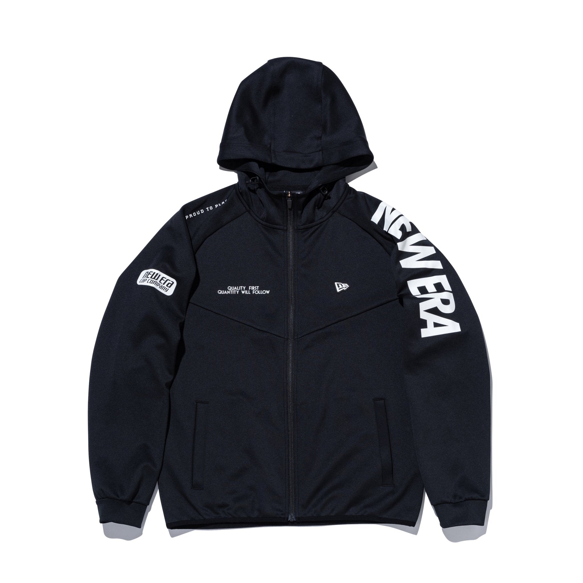 ウォームアップ ジャケット ワードマークロゴ ブラック