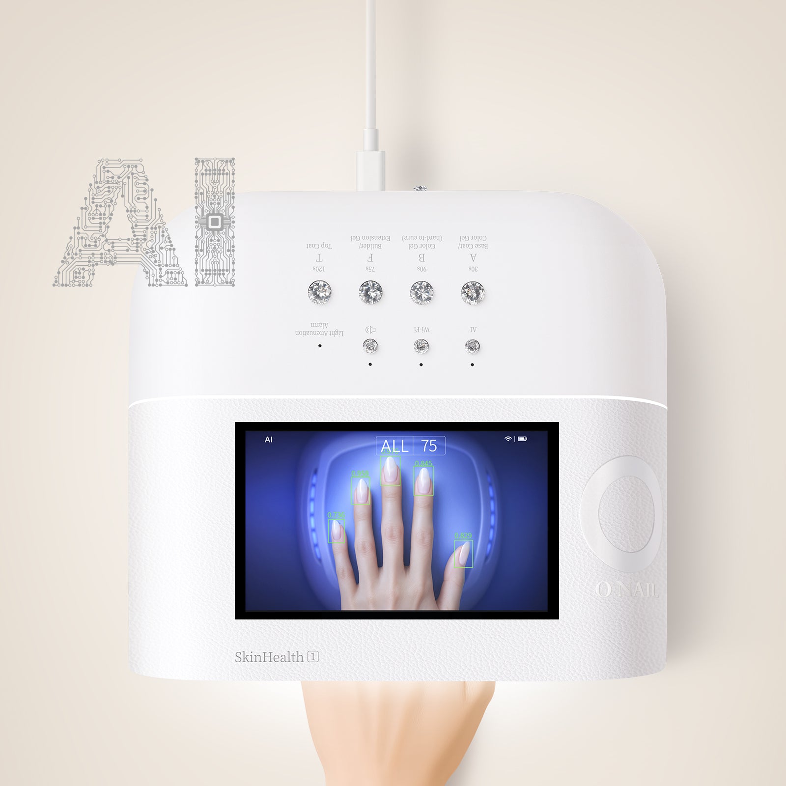 肌にやさしいNo.1 AIネイルライト – ONAILJP